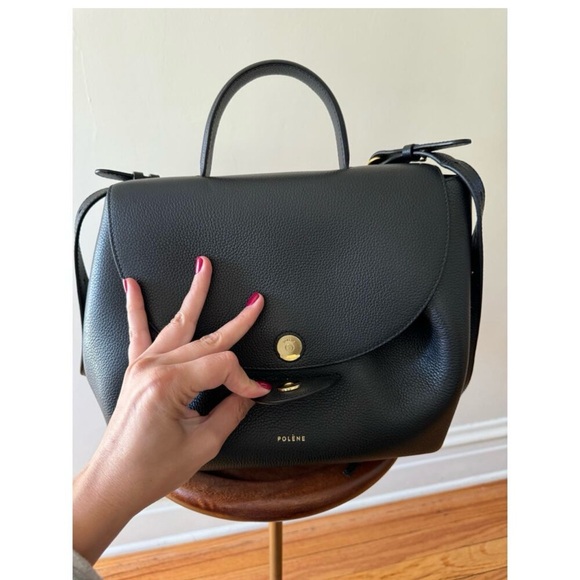 POLENE Numéro Un Edition Textured Black
Crossbody Bag Purse - Picture 8 of 12